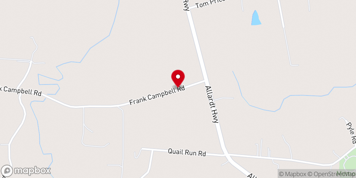 Map showing location of Canaan Independent Baptist Church