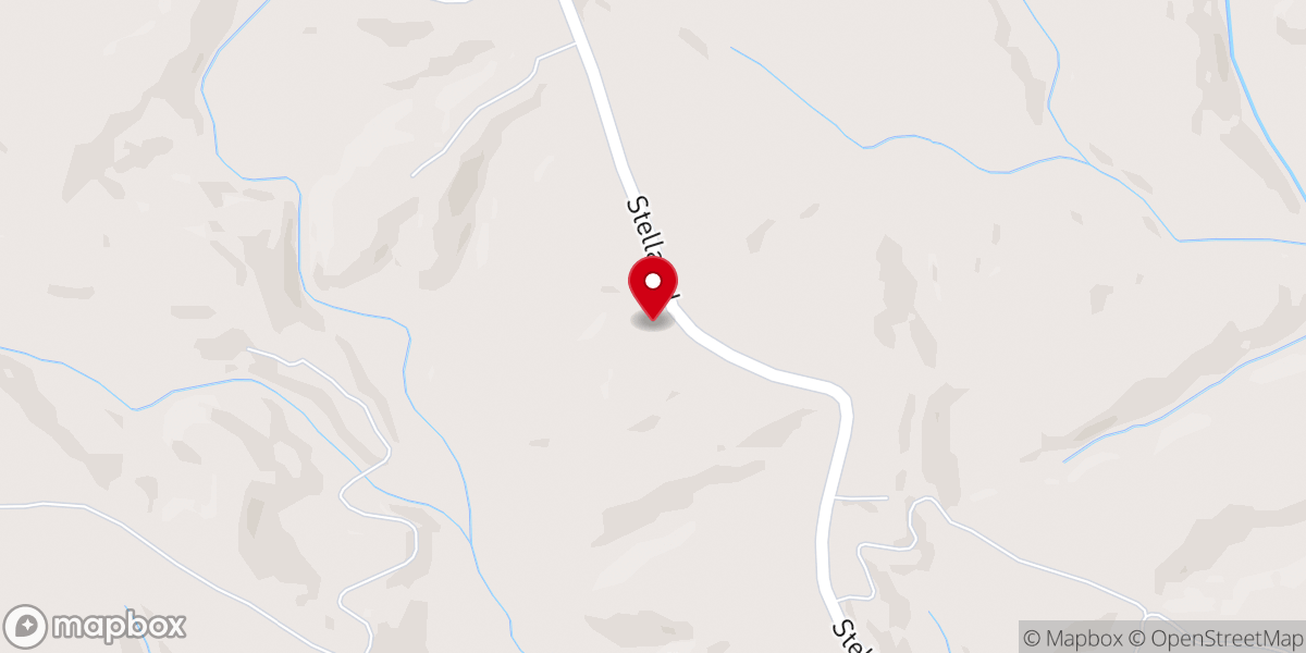 Map showing location of Stella Christian Church