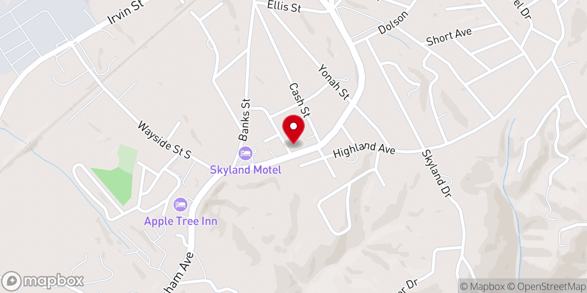 Map showing location of Lord's Vineyard Community Church