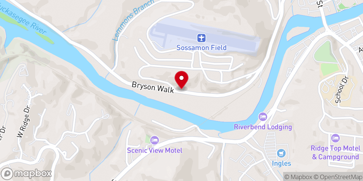 Map showing location of Tennessee River Baptist Association