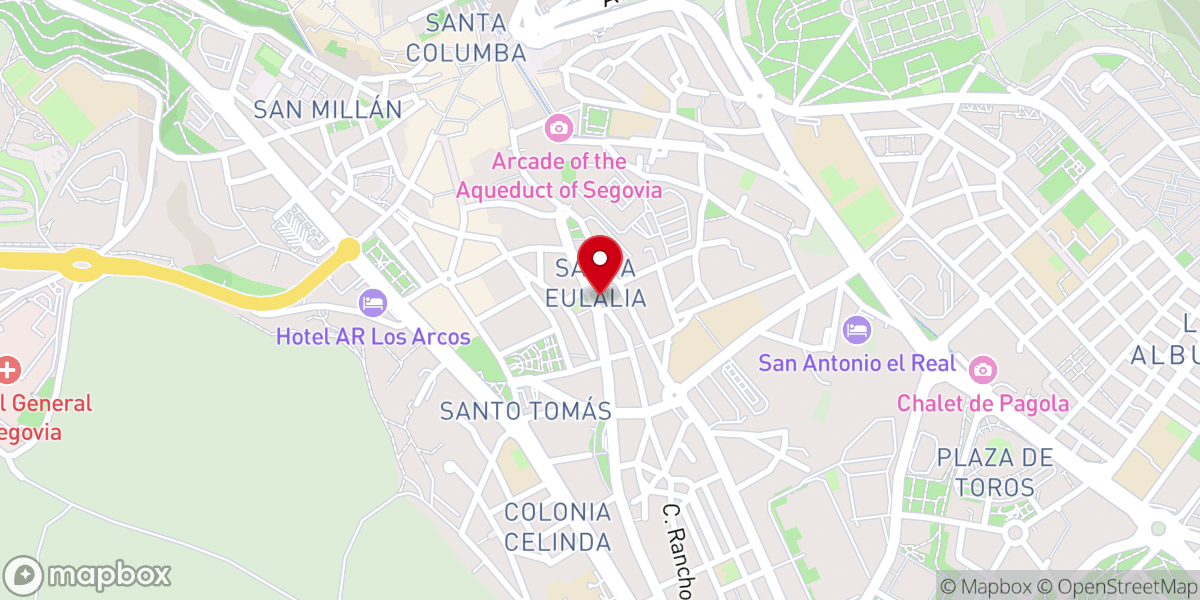 Map showing location of Iglesia de Santa Eulalia