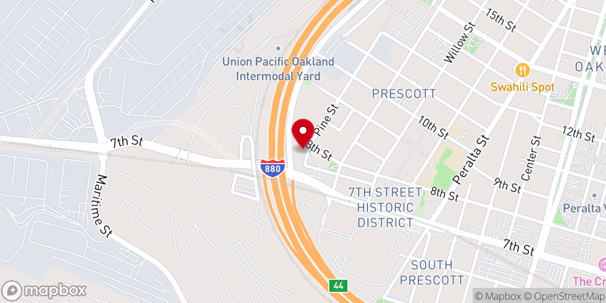 Map showing location of Saint Luke Missionary Baptist Church
