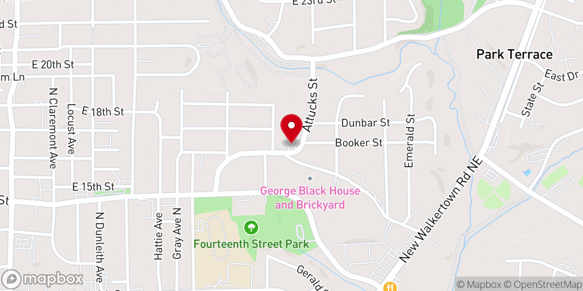 Map showing location of Faith Tabernacle Holiness Church of God Inc