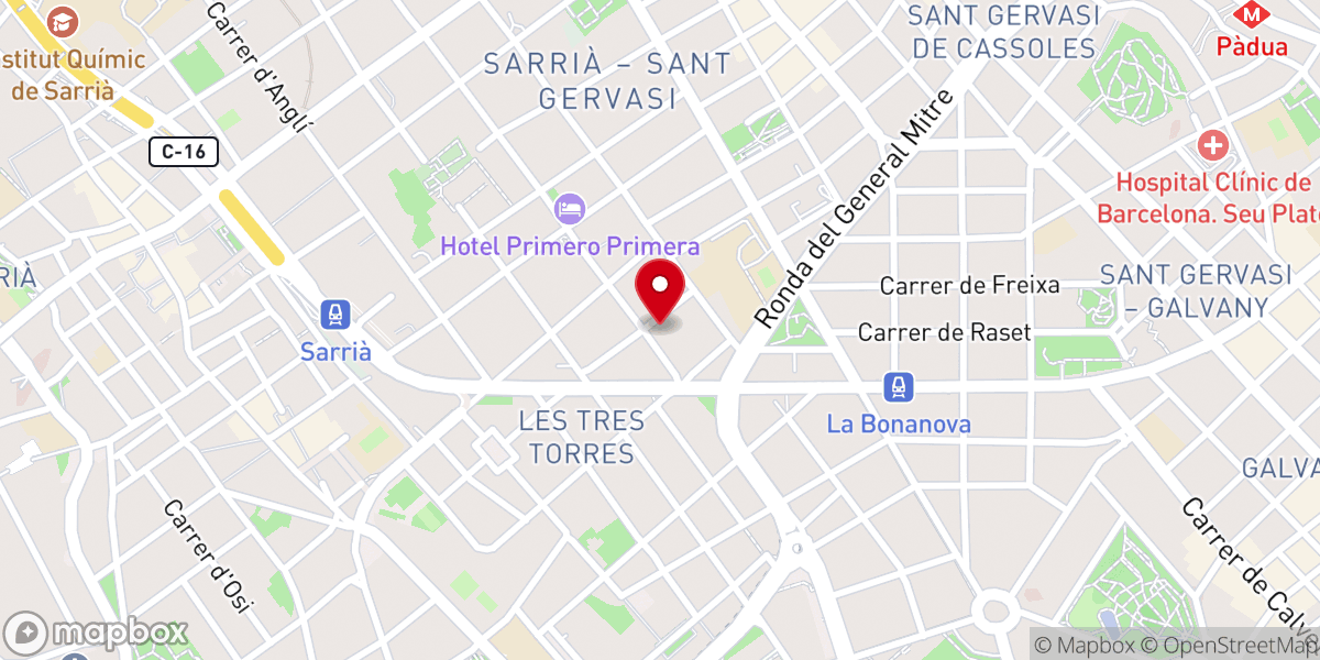 Map showing location of Iglesia de Jesucristo de los Santos de los Últimos Días