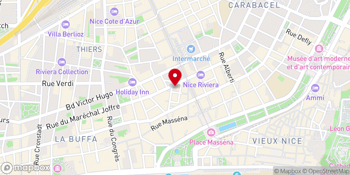 Map showing location of Église Saint-Nicolas et Sainte-Alexandra de Nice