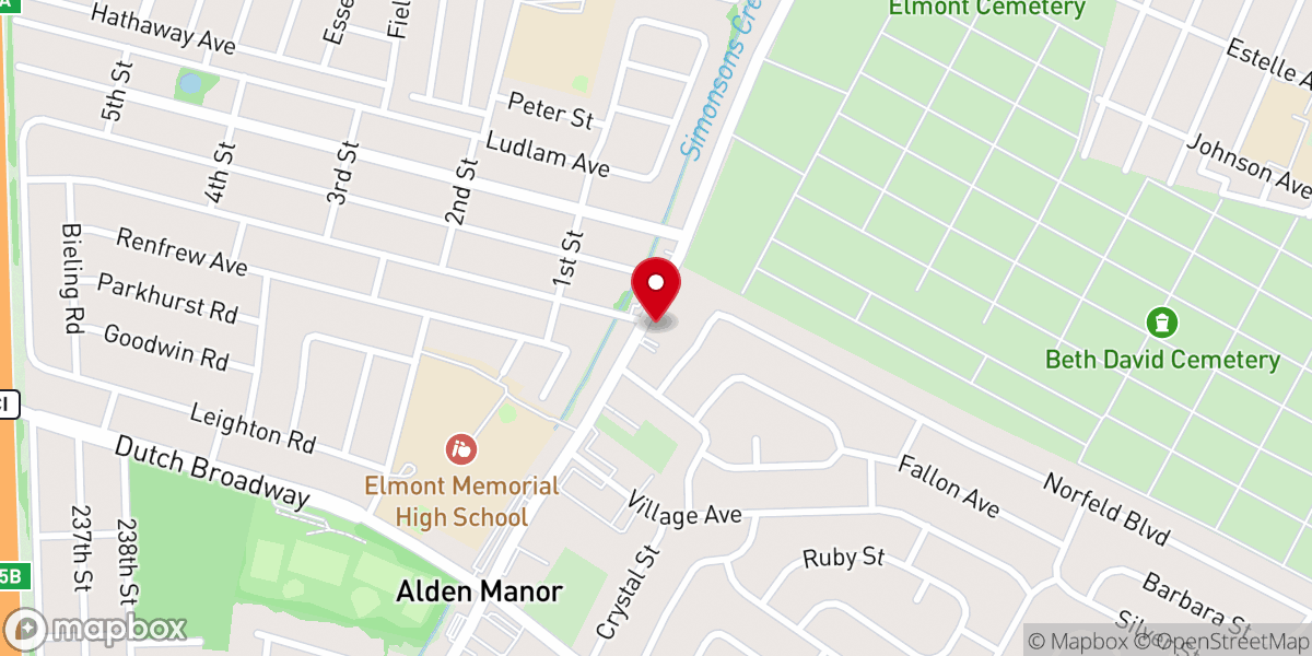 Map showing location of Bethany French Baptist Church
