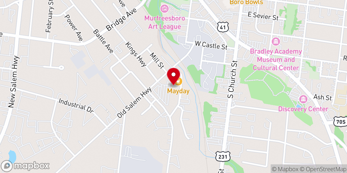 Map showing location of The Experience Community