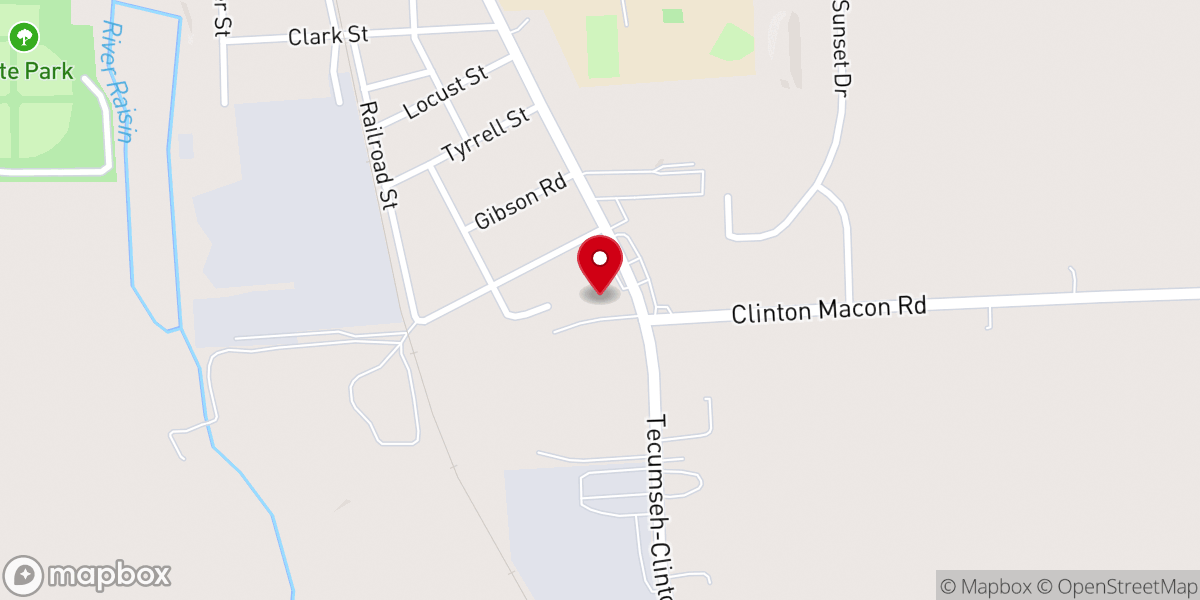 Map showing location of Solid Rock Church