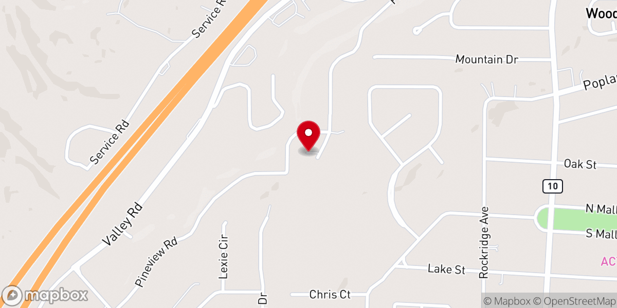 Map showing location of Mt Zion AME Church