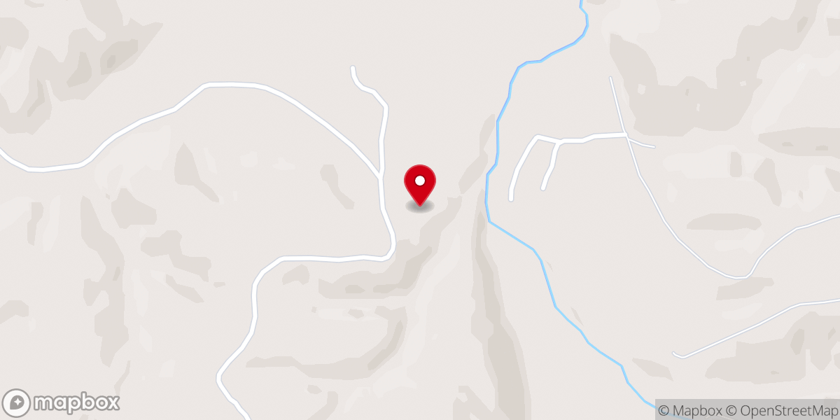 Map showing location of A B Church