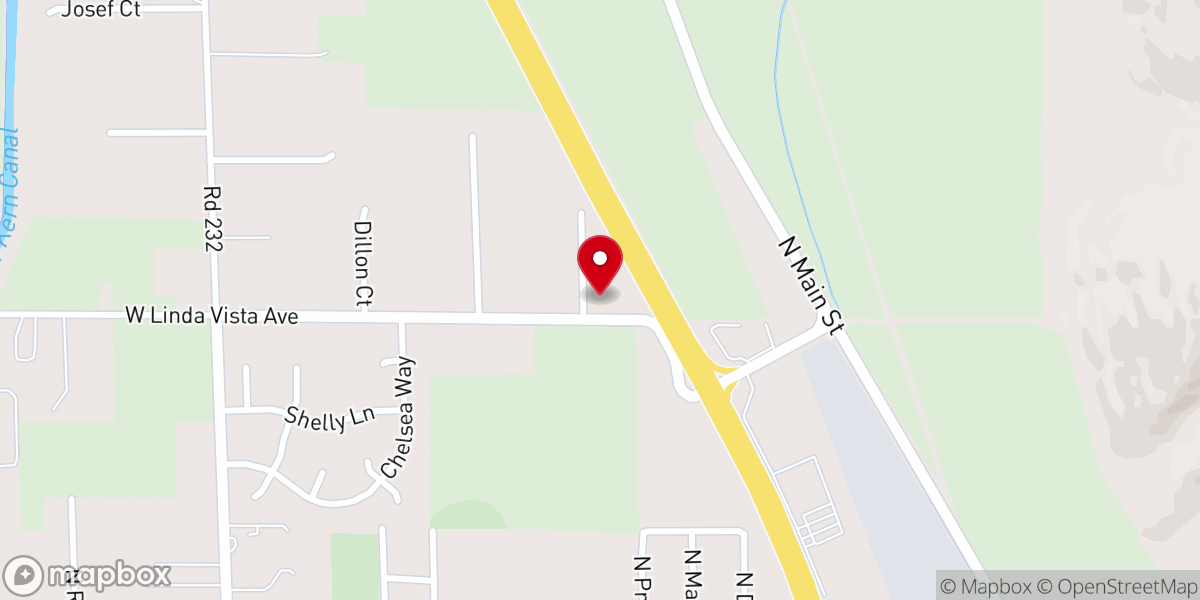Map showing location of Iglesia de Cristo, Linda Vista