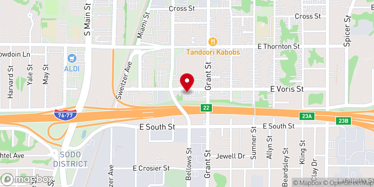 Map showing location of Holy Spirit Anglican Church