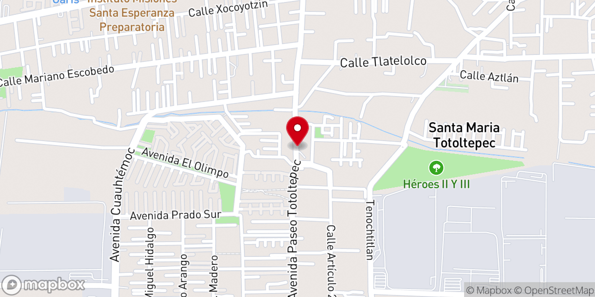 Map showing location of Parroquia de la Inmaculada Concepción
