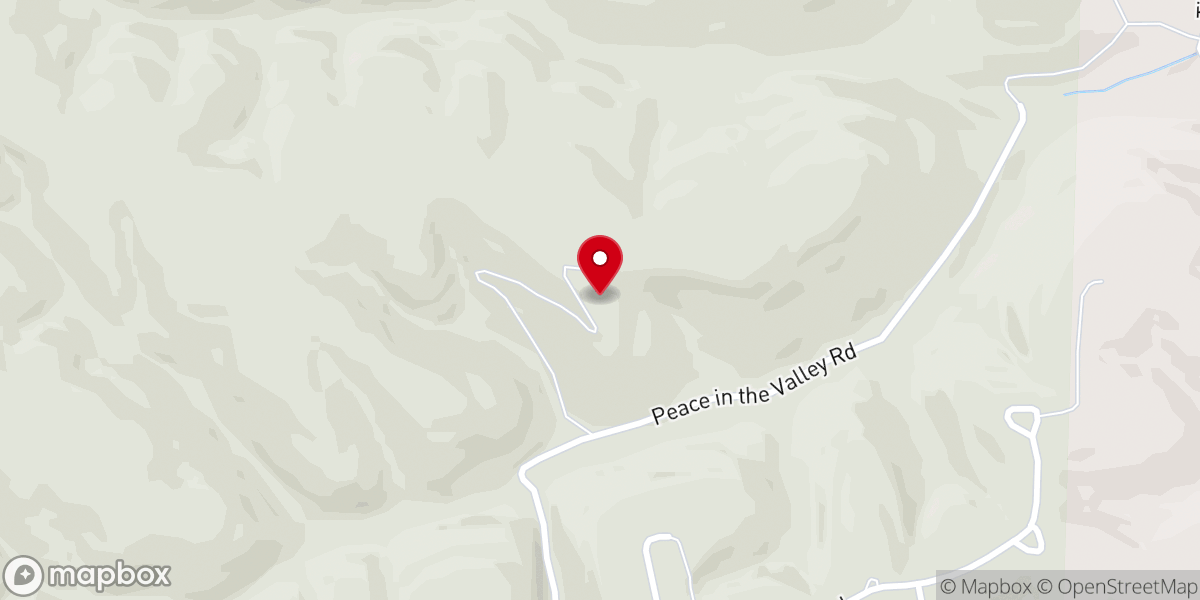 Map showing location of Prayer Mountain Chapel
