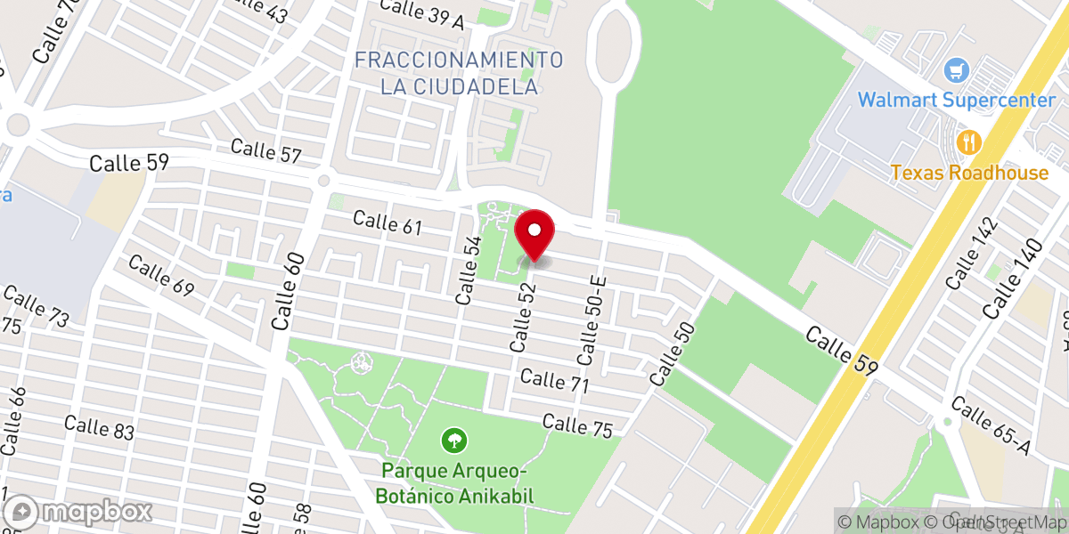 Map showing location of Iglesia Presbiteriana Shalom Sede Caucel