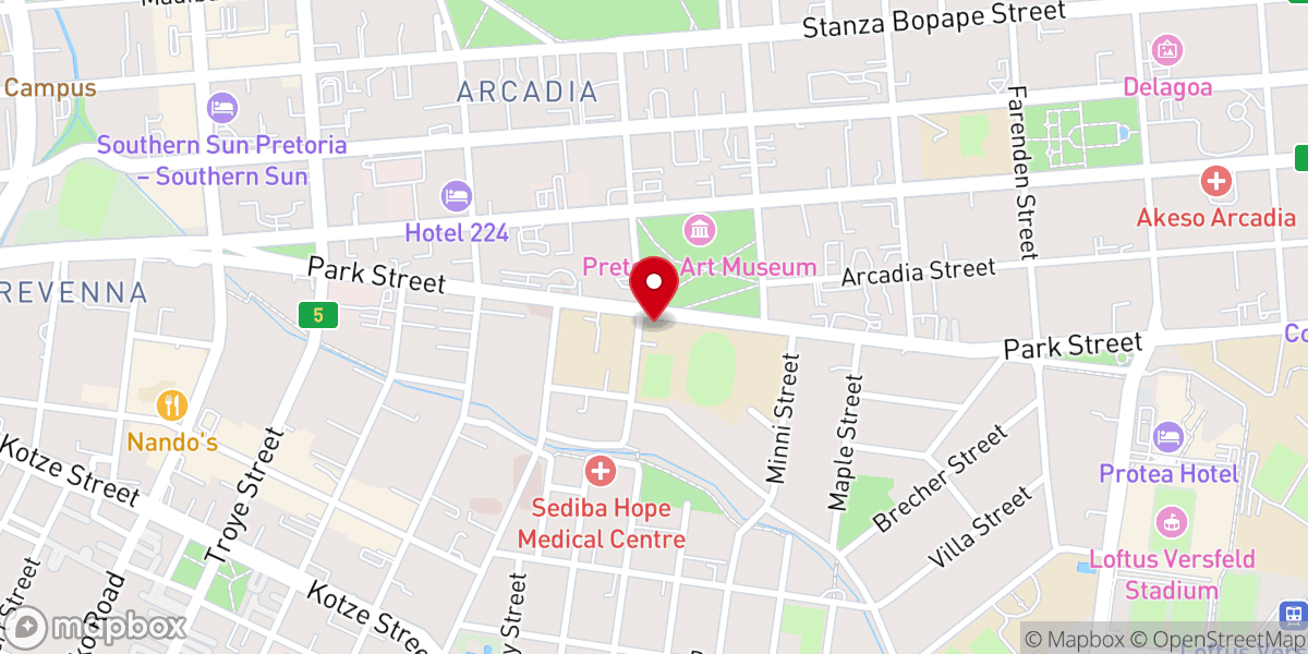 Map showing location of Cornerstone Church