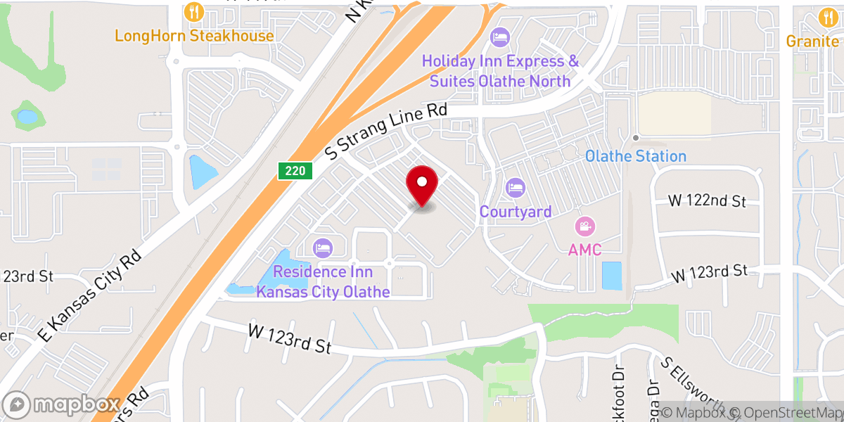 Map showing location of Heartland Community Church
