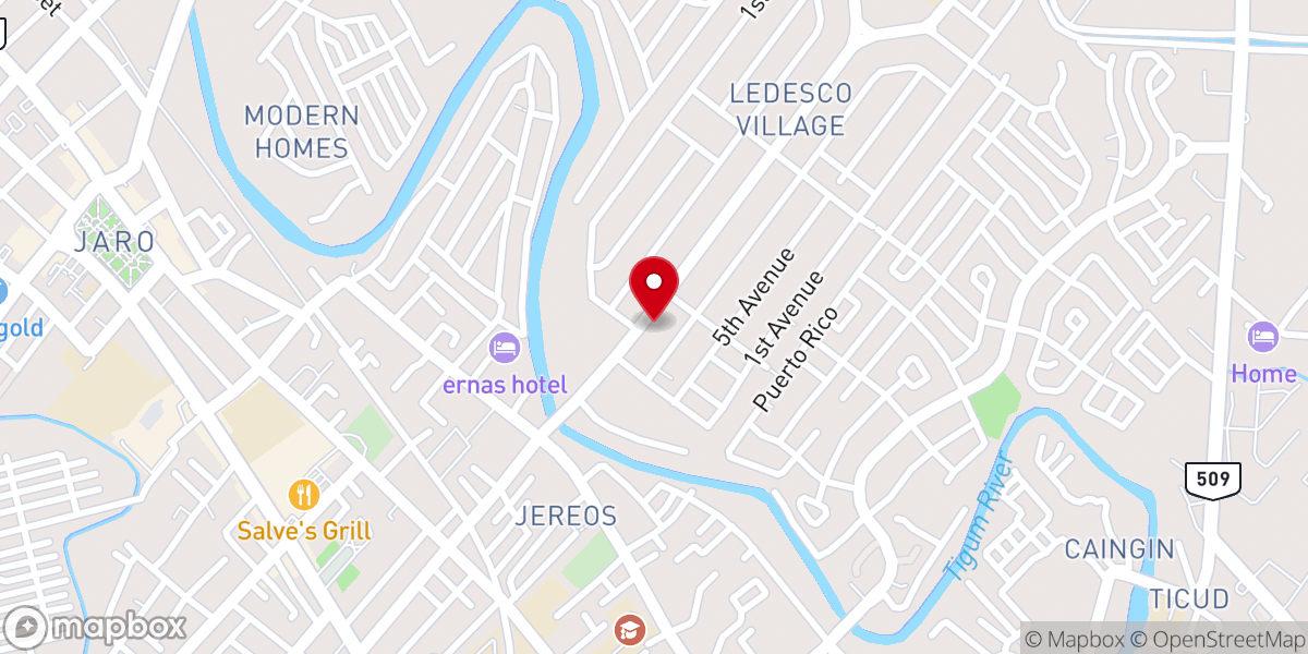 Map showing location of Iloilo korean church 일로일로한인교회
