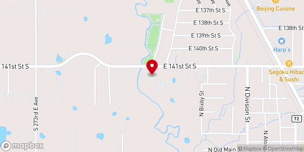 Map showing location of Crosspoint Baptist Church