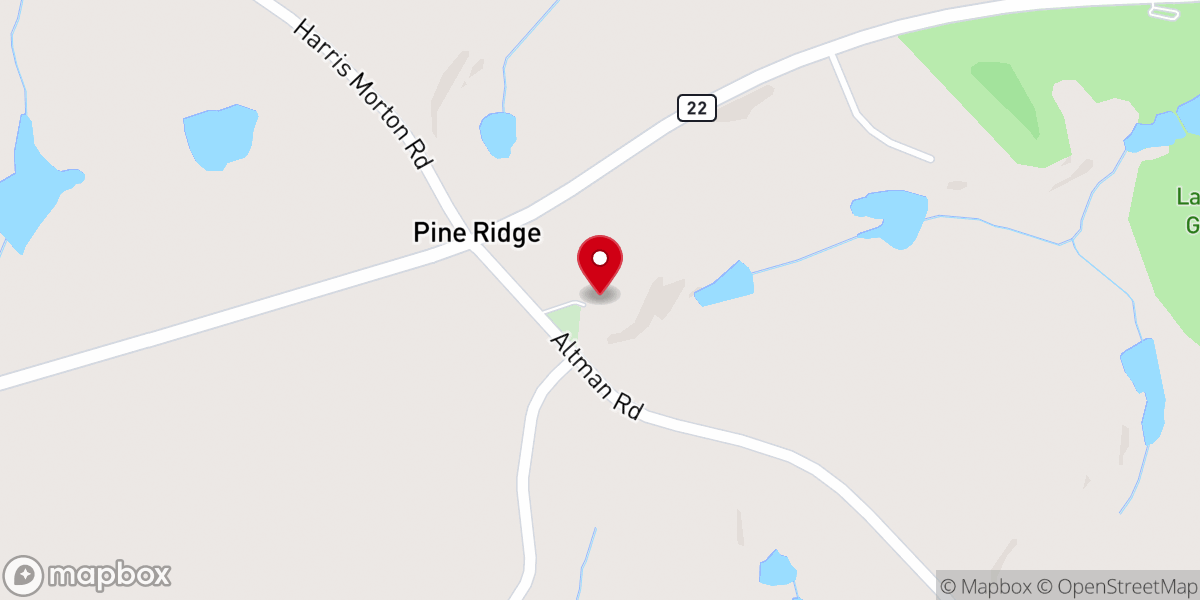 Map showing location of Mount Zion Primitive Baptist Church