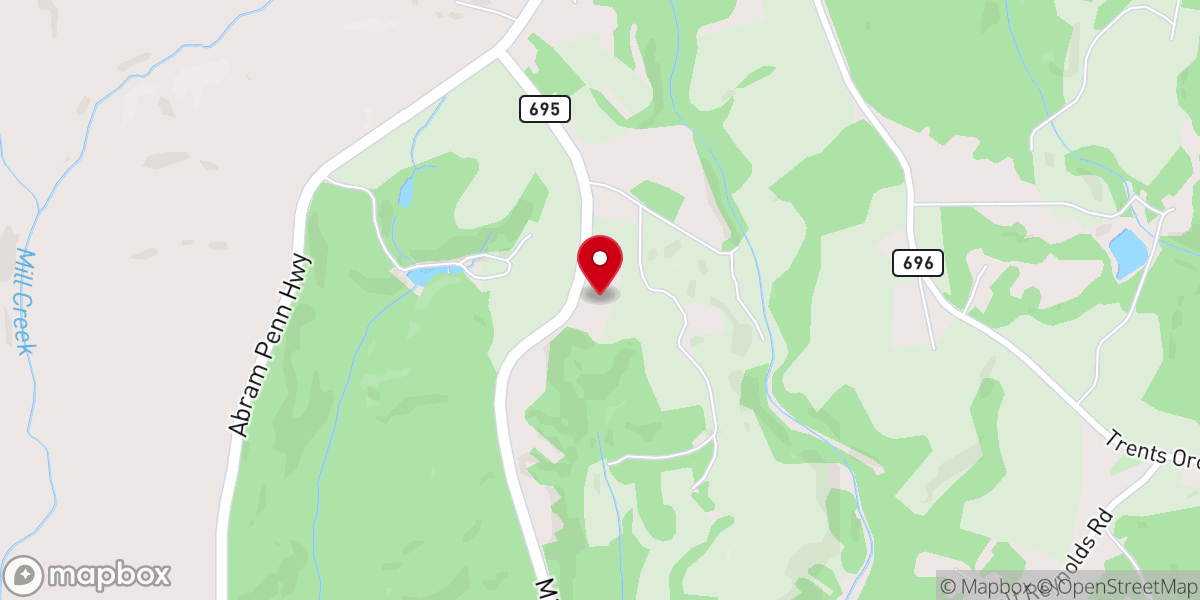 Map showing location of Critz Church of God