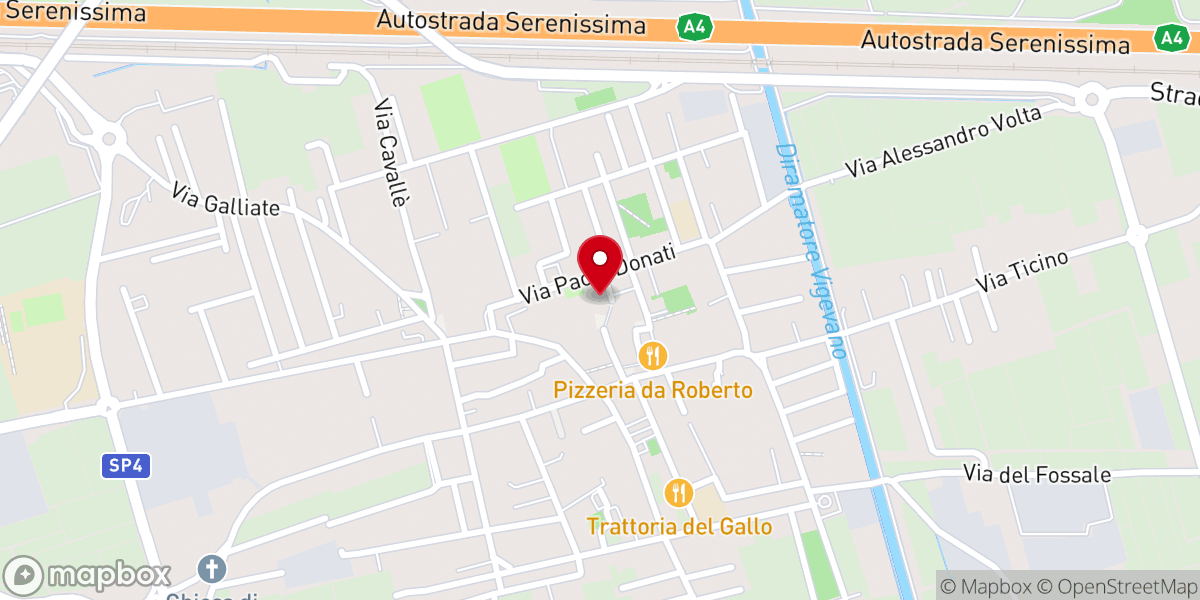 Map showing location of Oratorio Don Bosco Romentino