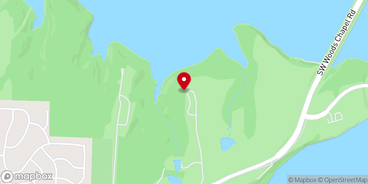 Map showing location of Blue Springs Lake Shelter A