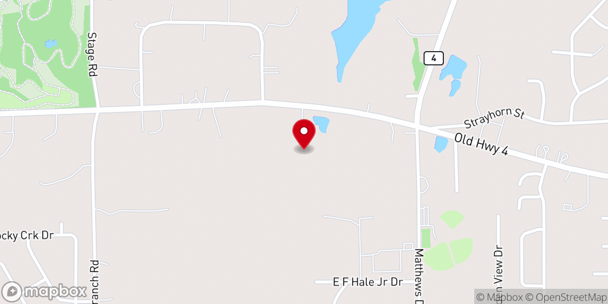 Map showing location of First United Pentecostal Church