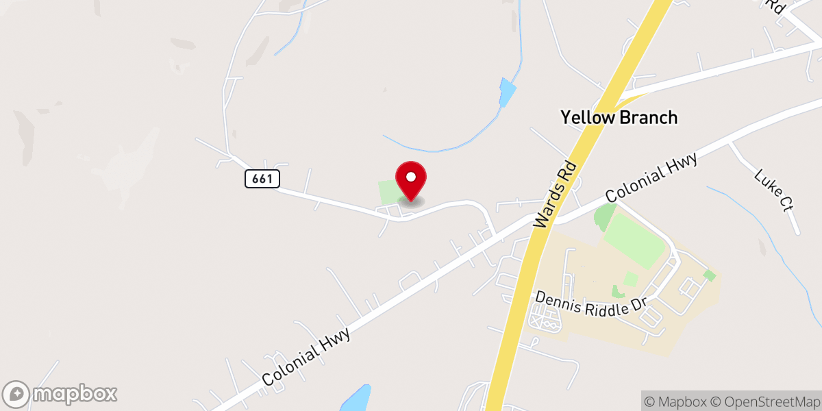 Map showing location of Cross Road Baptist Church