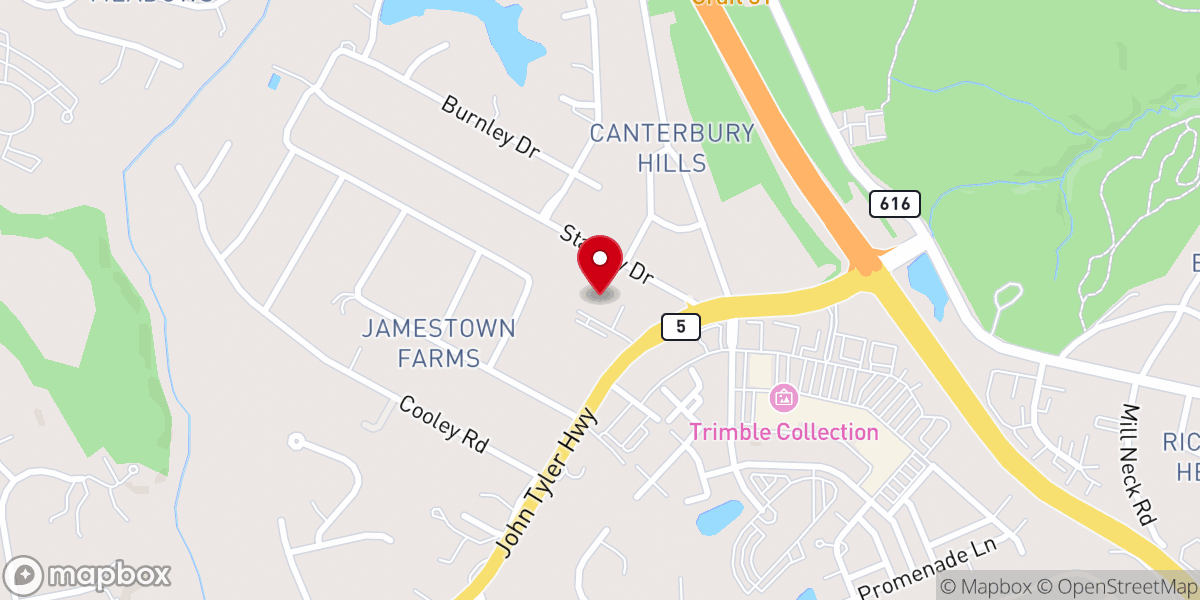 Map showing location of CrossWalk Church - Kingsway (Williamsburg)