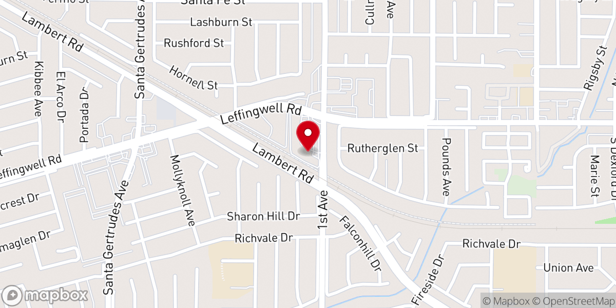 Map showing location of Apostolic Faith Tabernacle