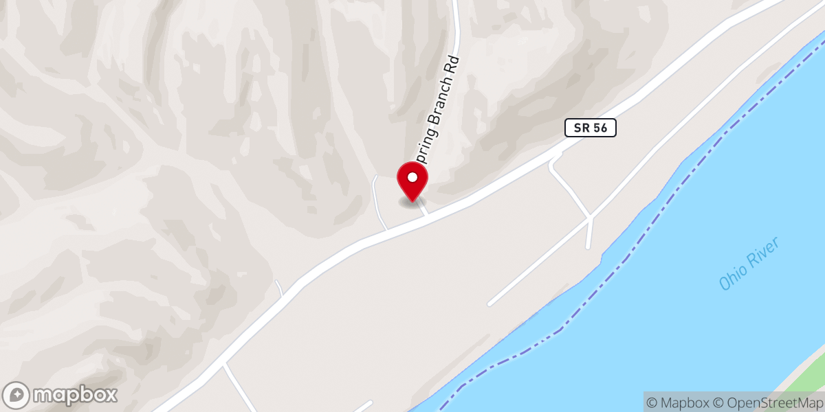 Map showing location of Riverview Baptist Church