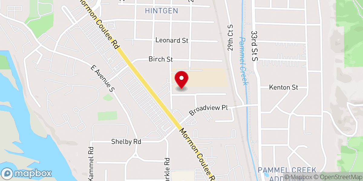 Map showing location of Faith Baptist Church