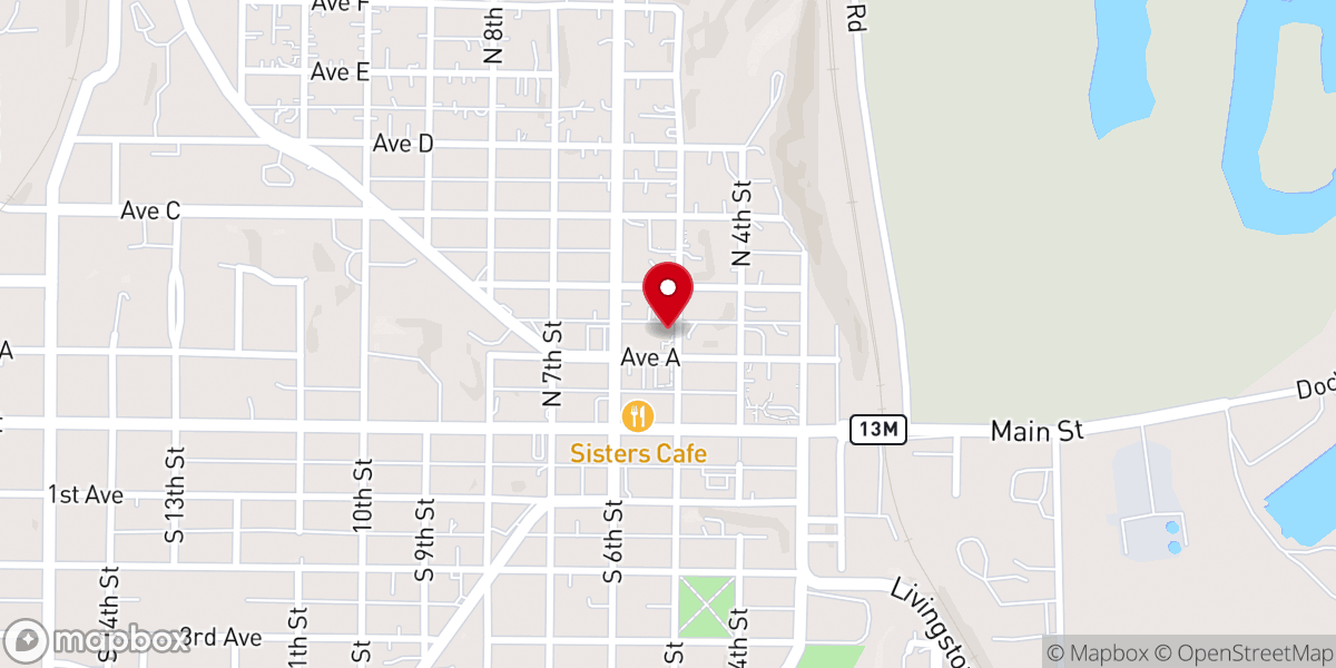 Map showing location of St Paul's Community Church