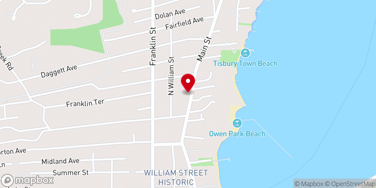 Map showing location of Unitarian Universalist Society of Martha's Vineyard