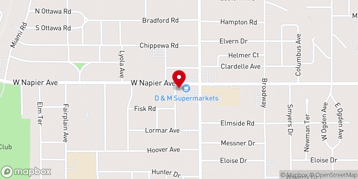Map showing location of Full Gospel Christian Center