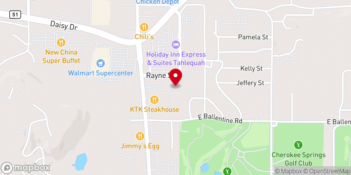 Map showing location of Landmark Missionary Baptist