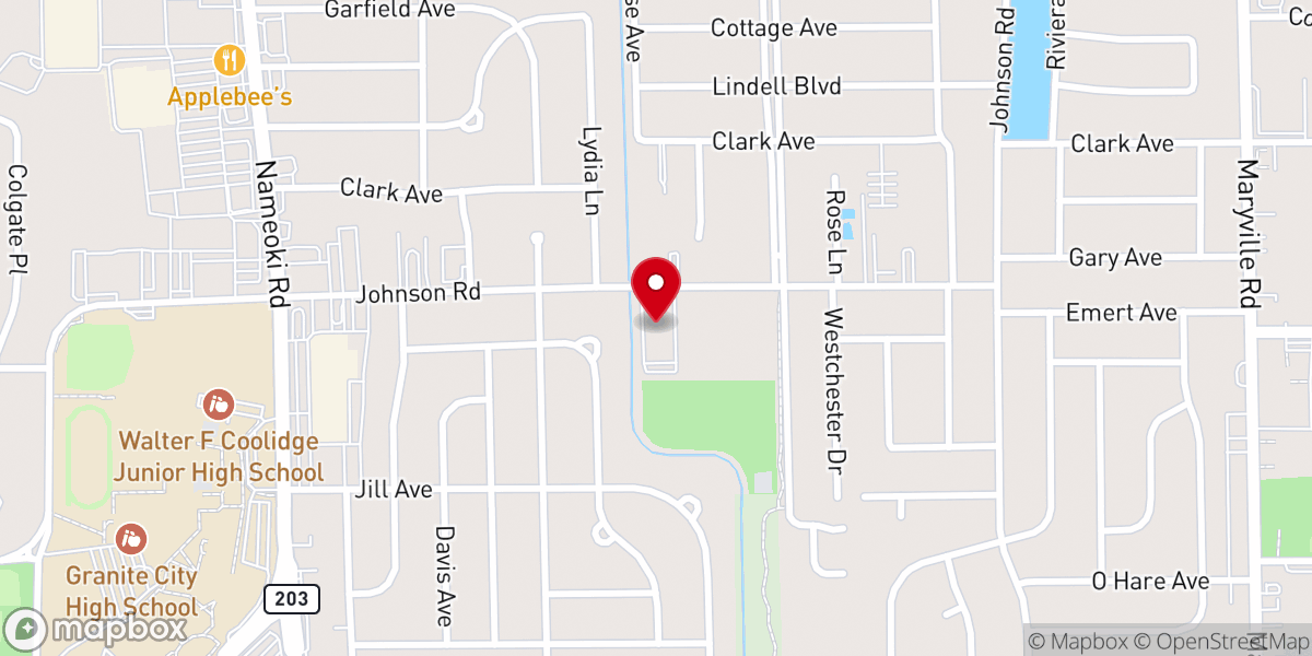 Map showing location of Central Christian Church