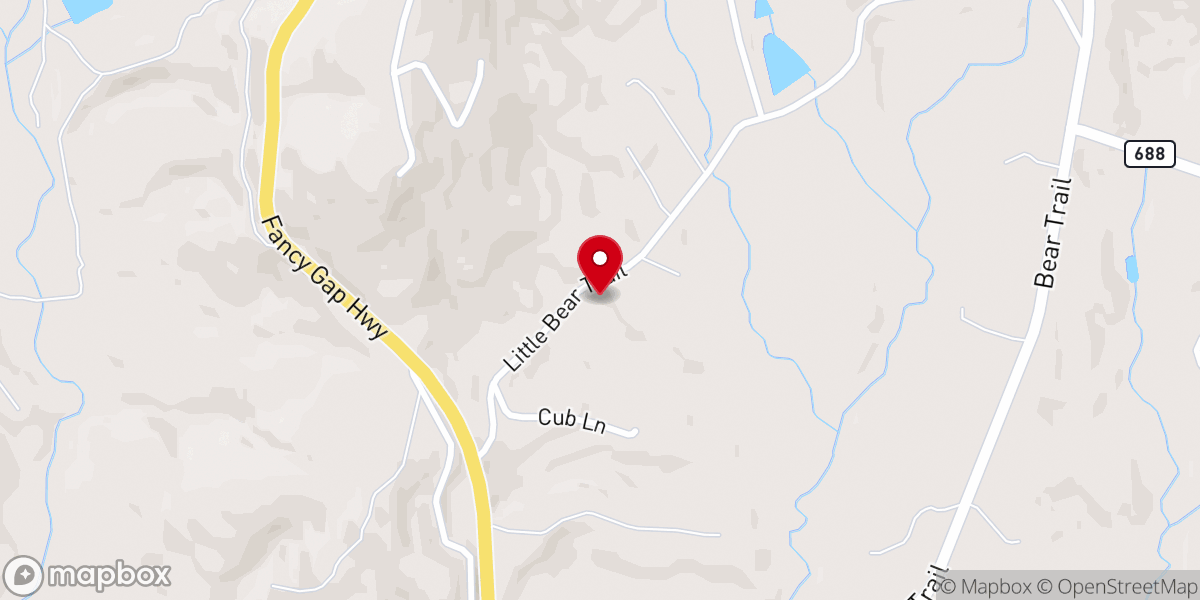 Map showing location of Mount View Church