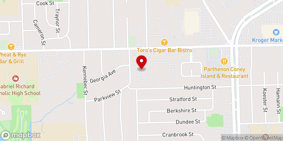 Map showing location of LivingWater Church