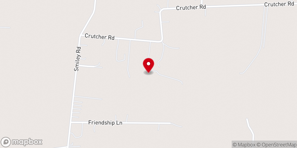 Map showing location of Tennessee Armory and Outdoor Supply