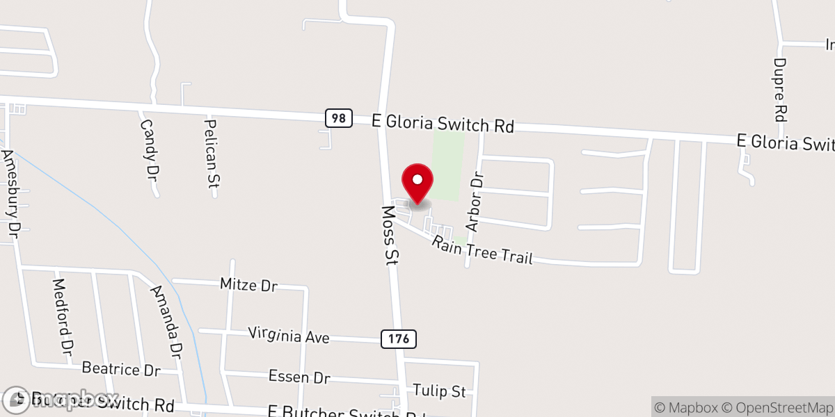Map showing location of St. Elizabeth Seton Church