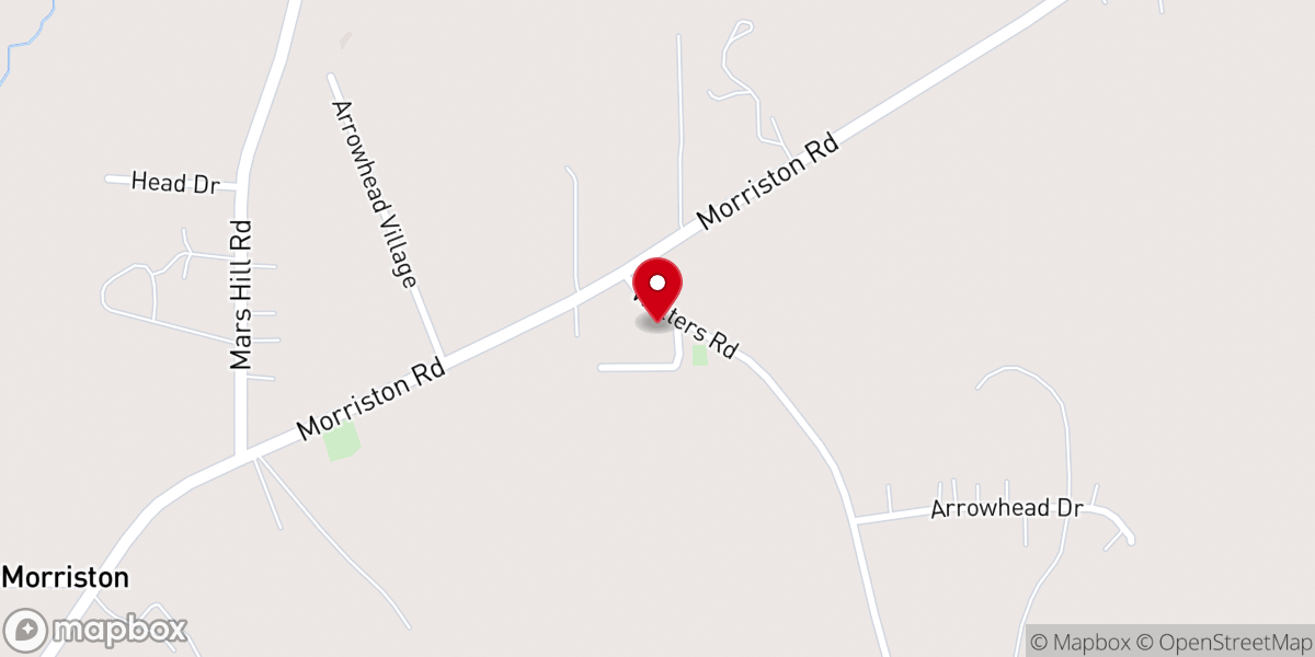 Map showing location of Morriston Jesus Name Church