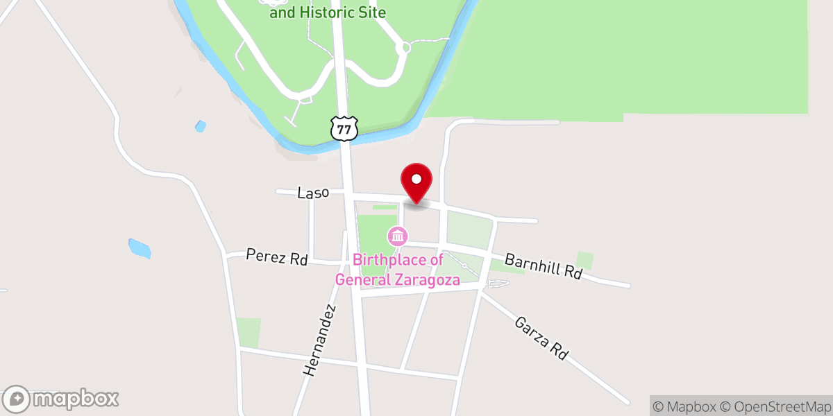 Map showing location of Our Lady of Loreto Chapel