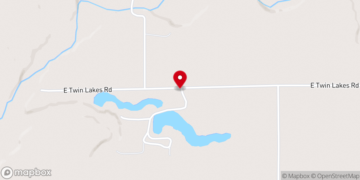 Map showing location of Crossroads Fellowship