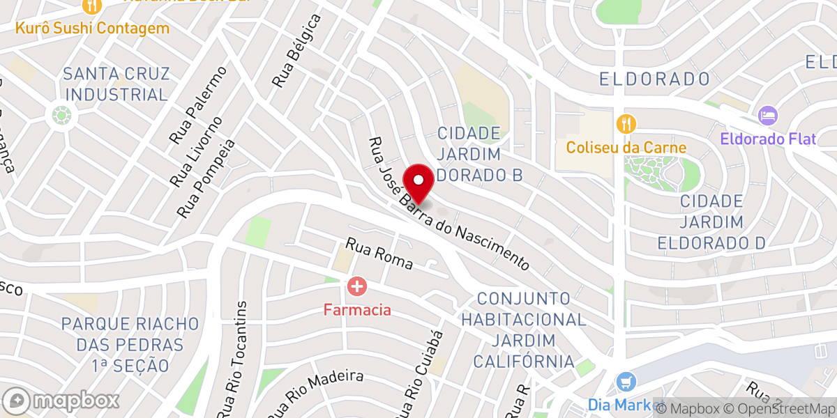 Map showing location of Igreja Pentecostal Redenção Missionária