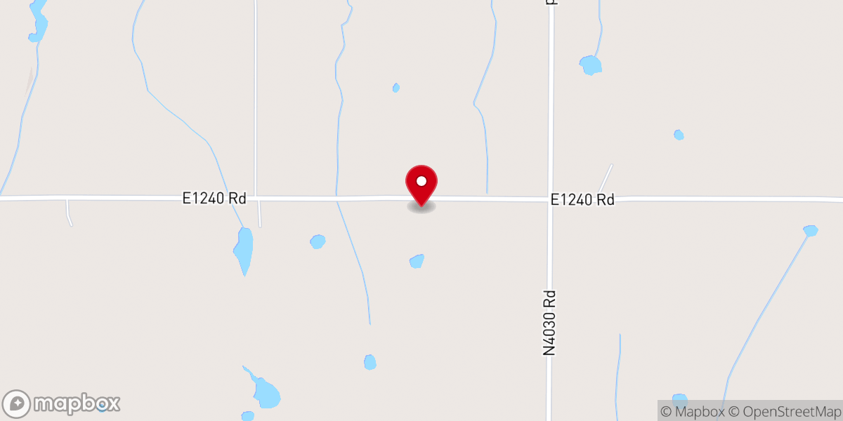 Map showing location of Hillabee Indian Baptist Church