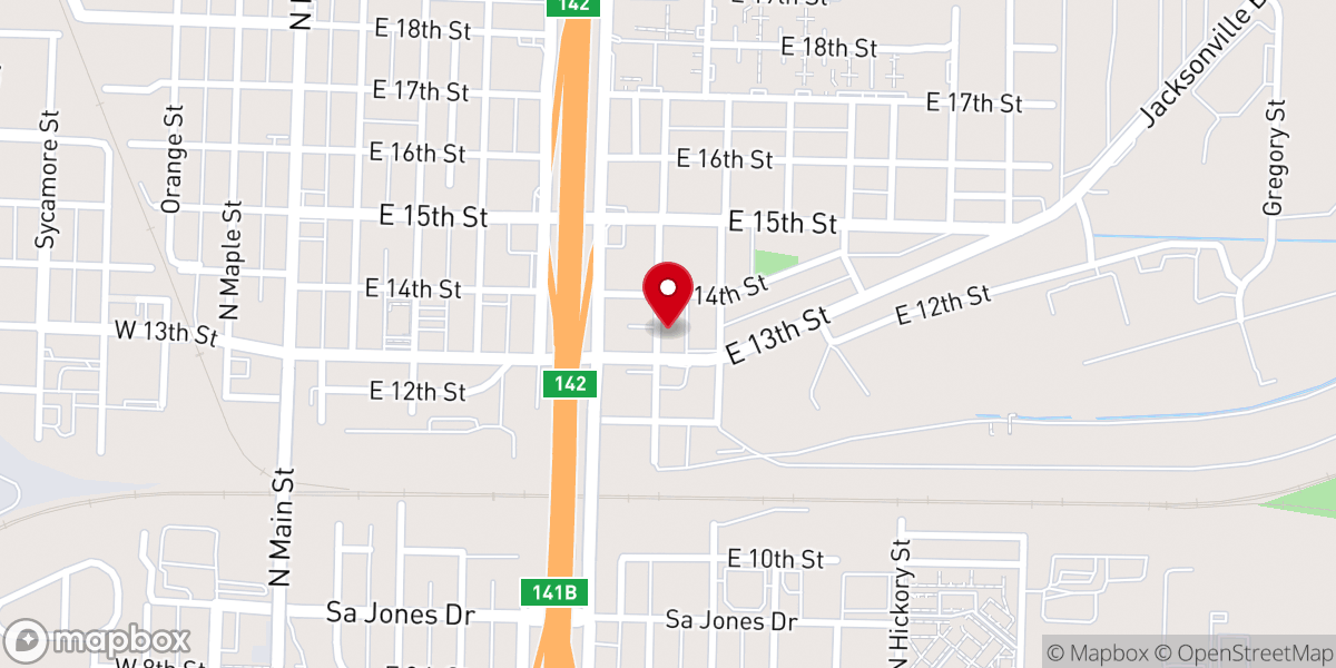 Map showing location of King Solomon Baptist Church