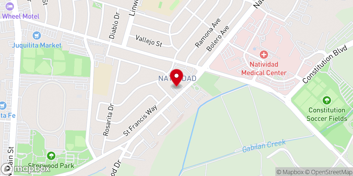 Map showing location of The Father's House Assemblies of God