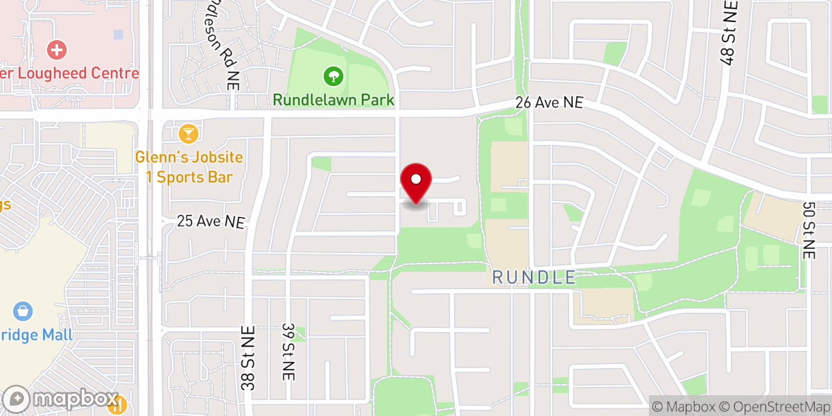 Map showing location of Cornerstone Church